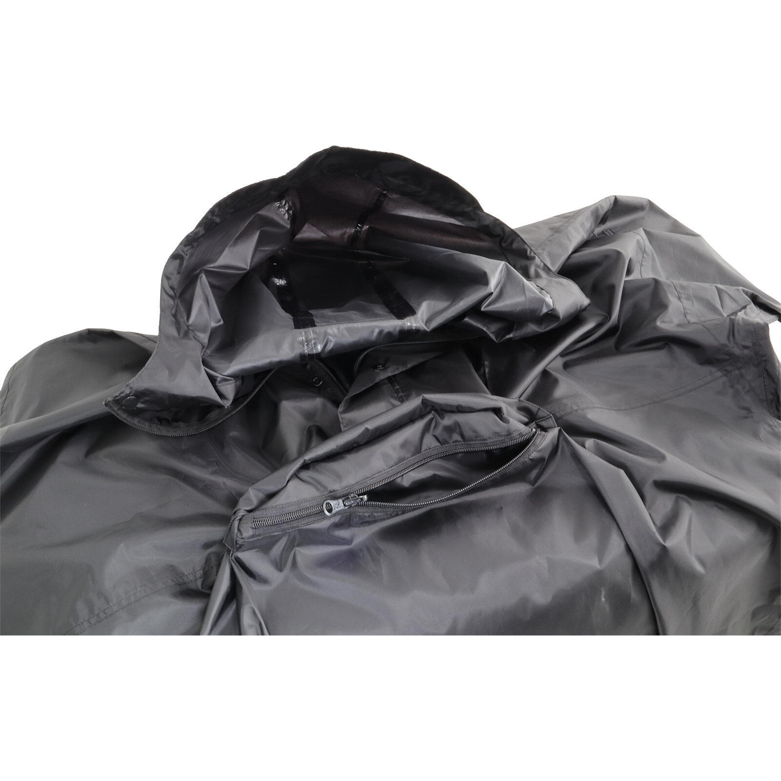 Regenponcho Trekking Backpack schwarz 4/7