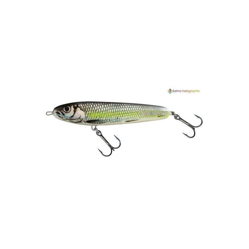 Poisson Nageur Salmo Sweeper Sinking (SE10 - SCS - Silver Chartreuse Shad)