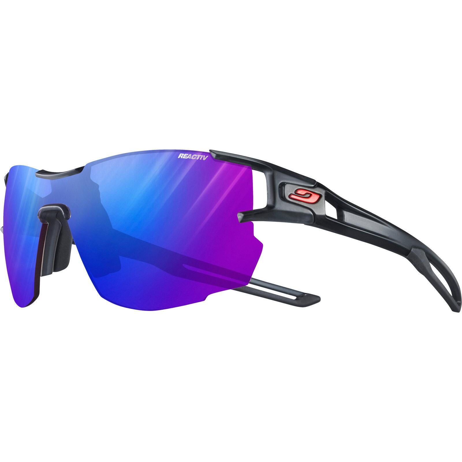 Lunettes sport Julbo Aerolite BlancBleu photochromes Zebra 5/7