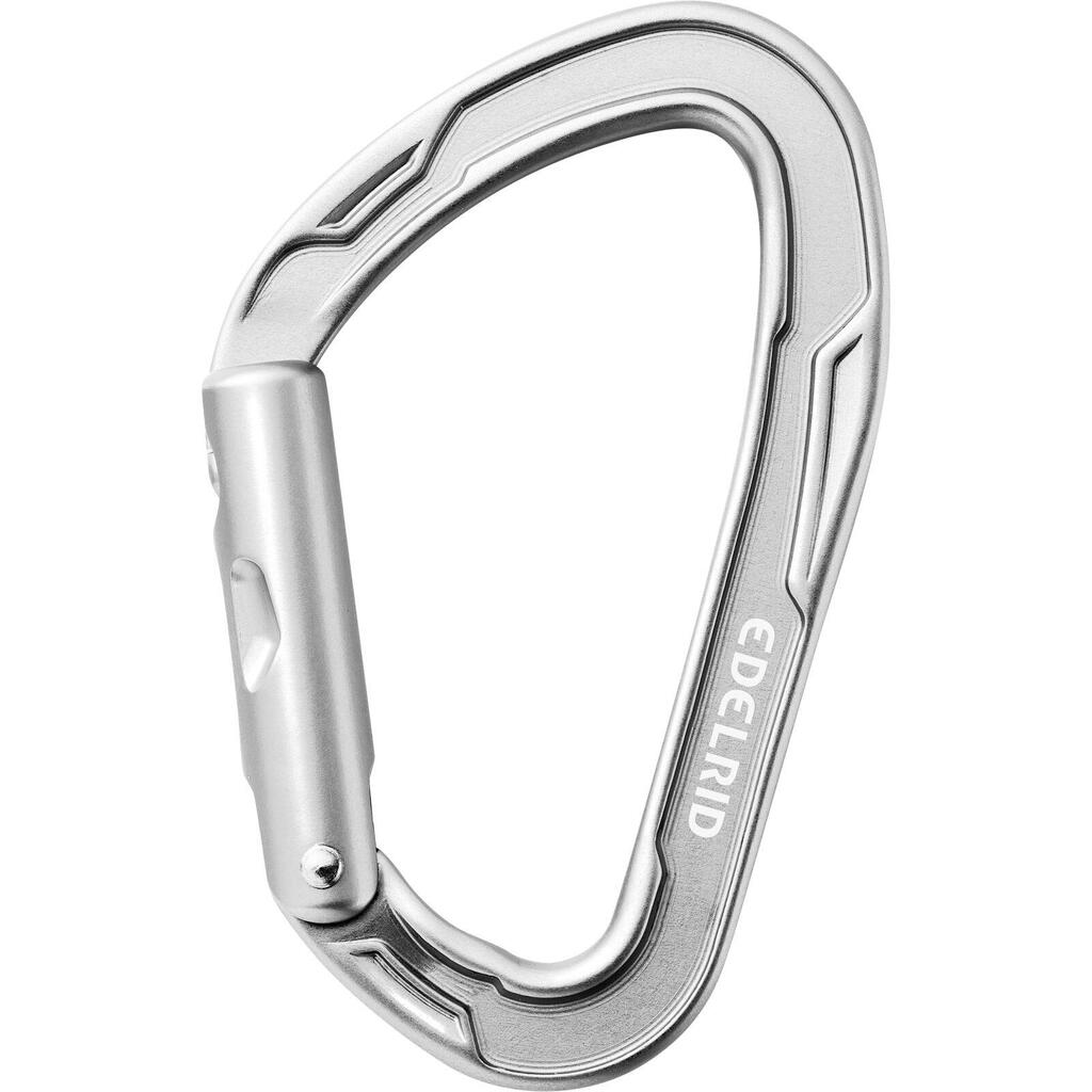 Carabiner Mission Straight Silver by EDELRID