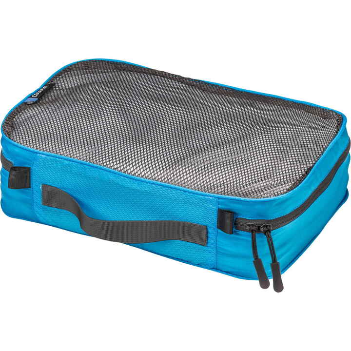 Packtasche Packing Cube Ultralight M caribbean blue COCOON DECATHLON