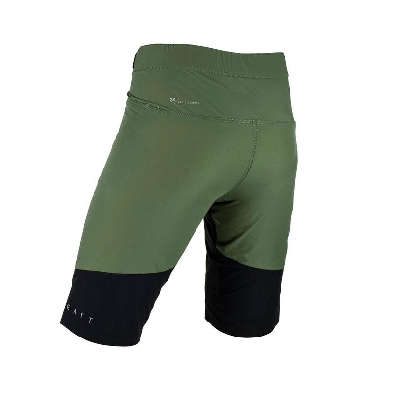 Pantaloncini Ciclismo Uomo MTB 2.0 Trail Verde