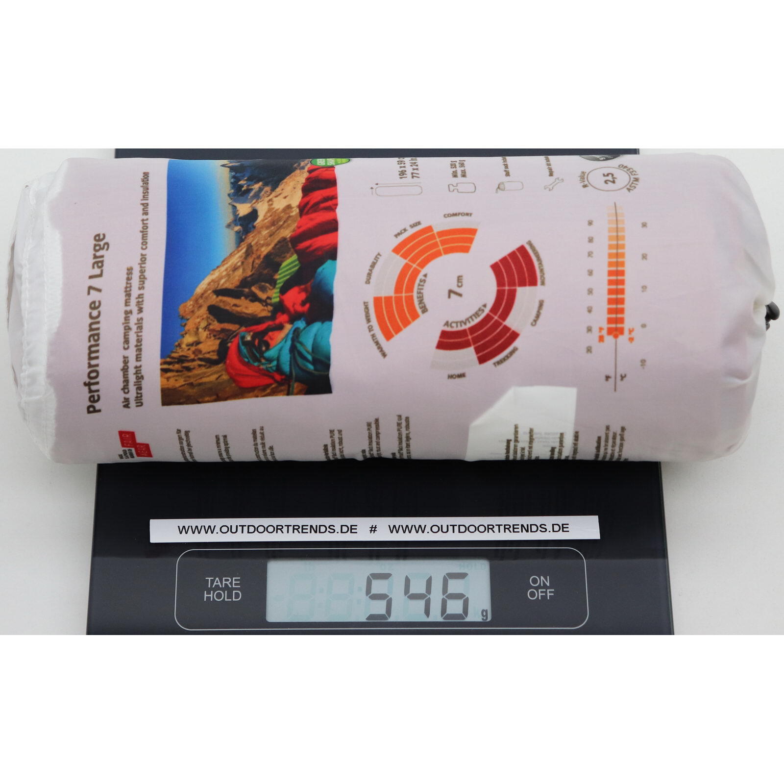 Matelas gonflable Vaude Performance 7 Rouge 5/5