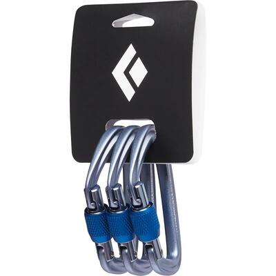 Set karabijnhaken black diamond hotforge screwgate 3 pack