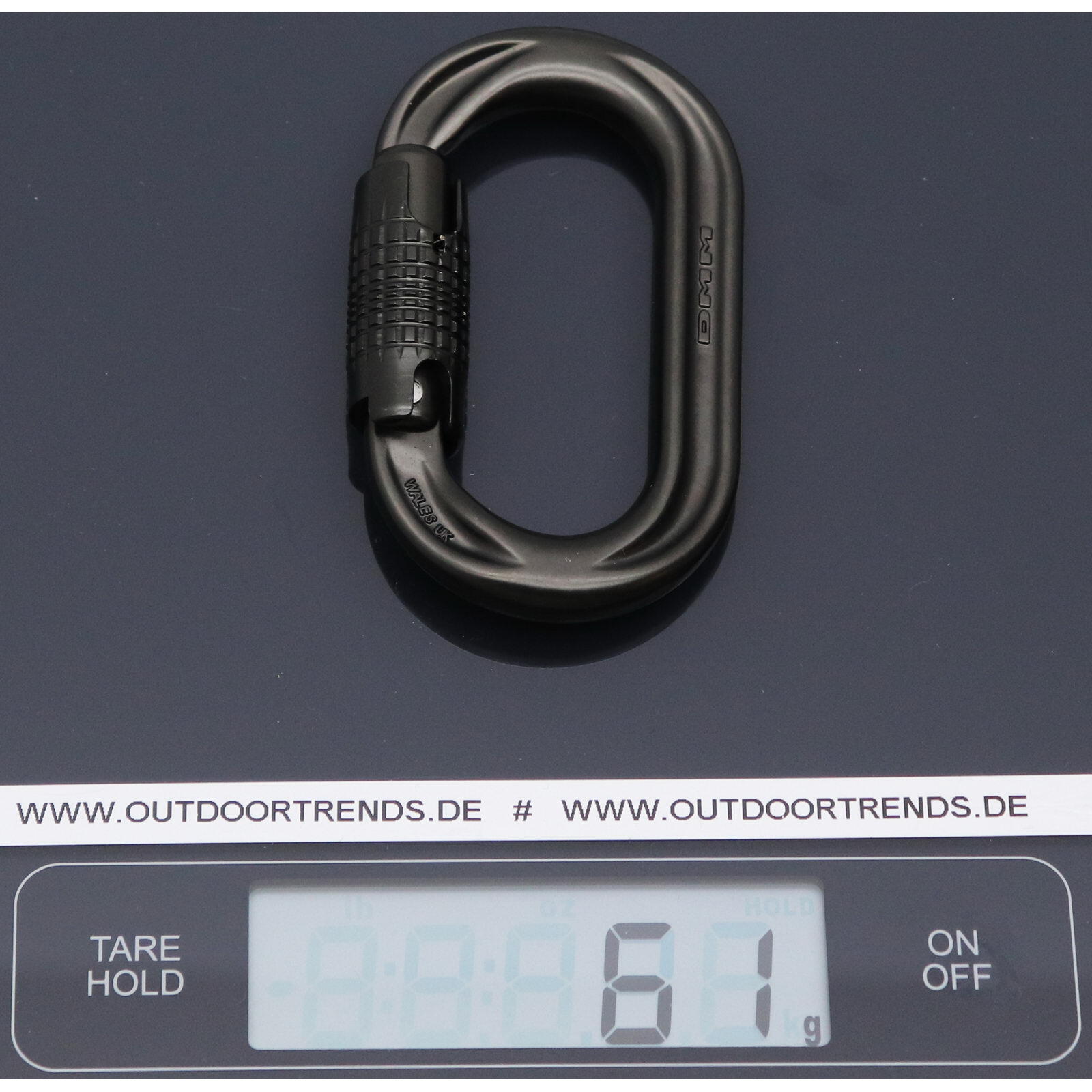Oval-Karabiner Perfect O Locksafe matt grey 2/2