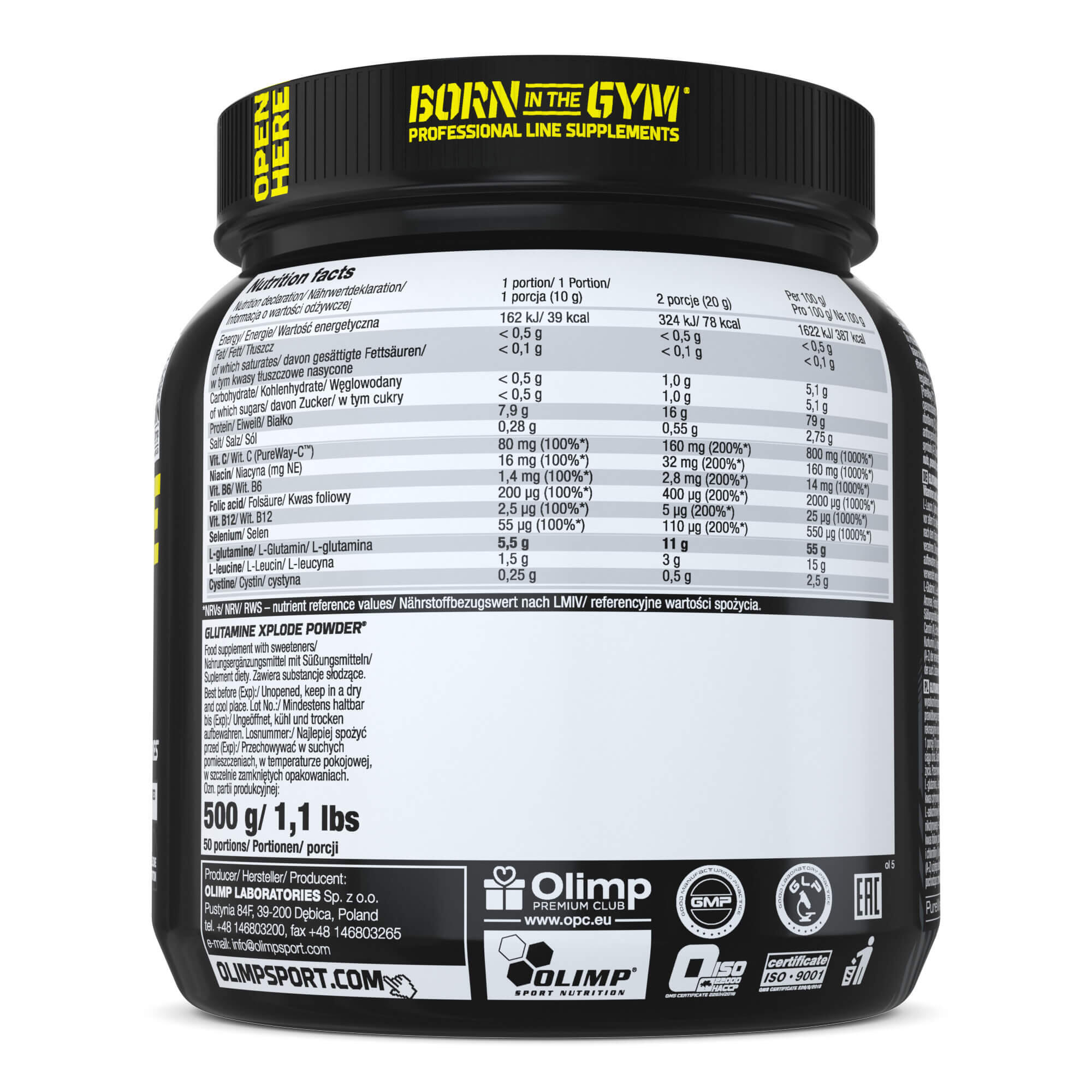Glutamina - Glutamina Xplode En Polvo (500 G) - Piña 3/3