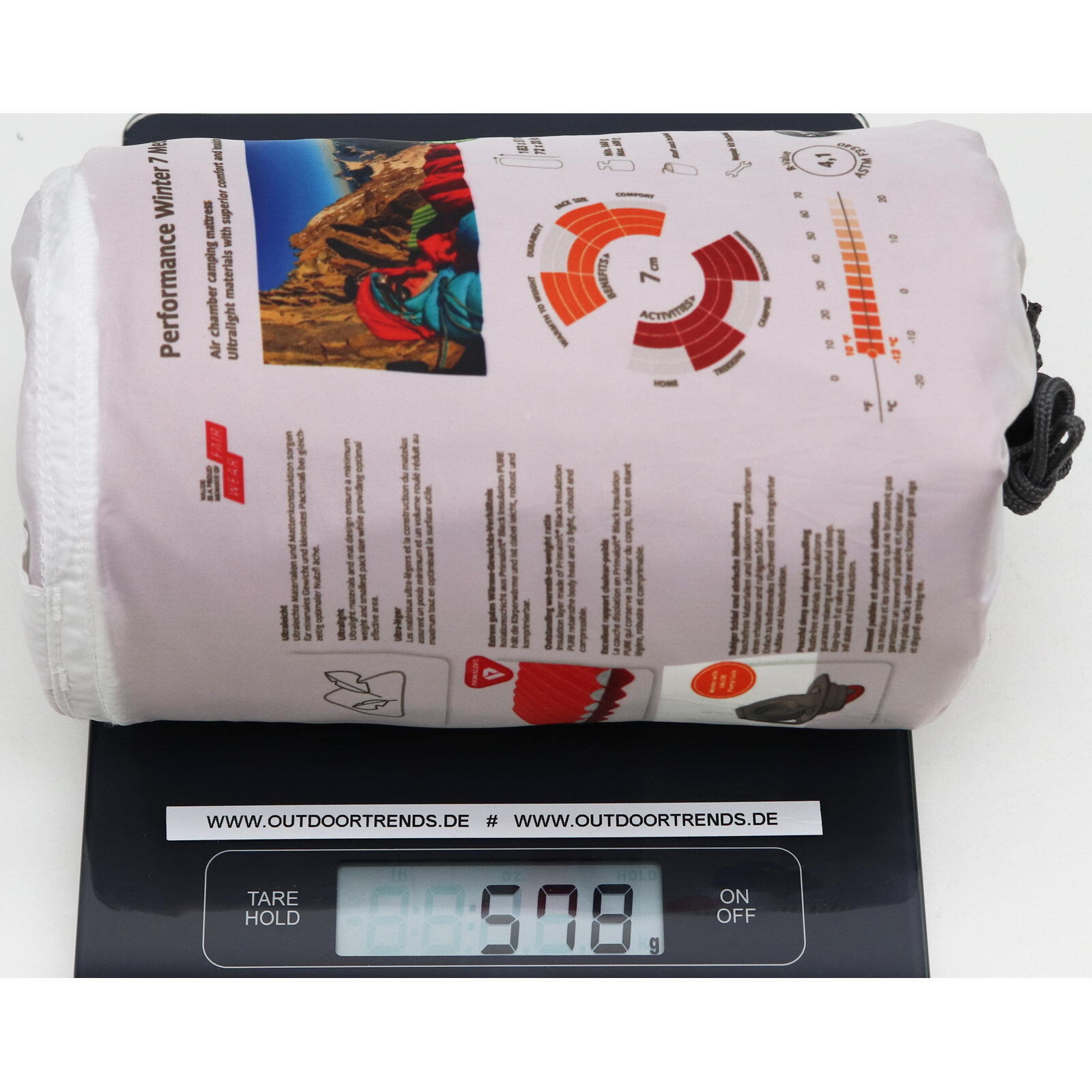 Iso-Luftmatratze Performance Winter 7 redwood L 4/5