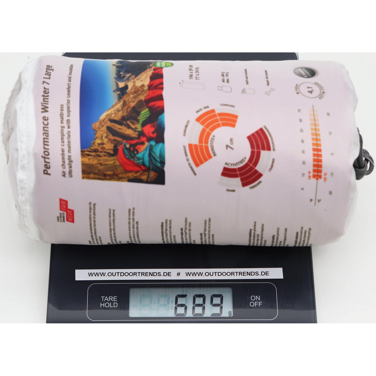 Iso-Luftmatratze Performance Winter 7 redwood L 5/5