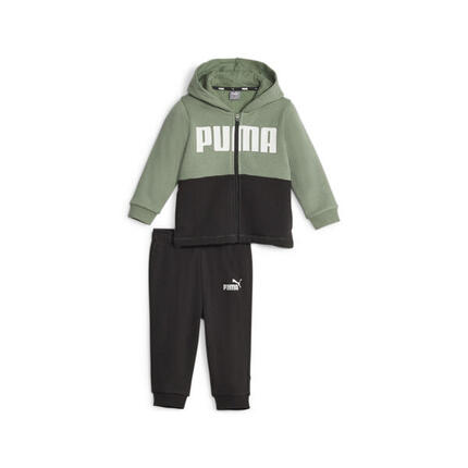 Ensemble jogging color block Minicats Bébé PUMA Eucalyptus Green
