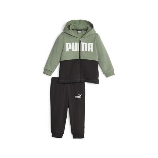 Ensemble jogging color block Minicats Bébé PUMA Eucalyptus Green