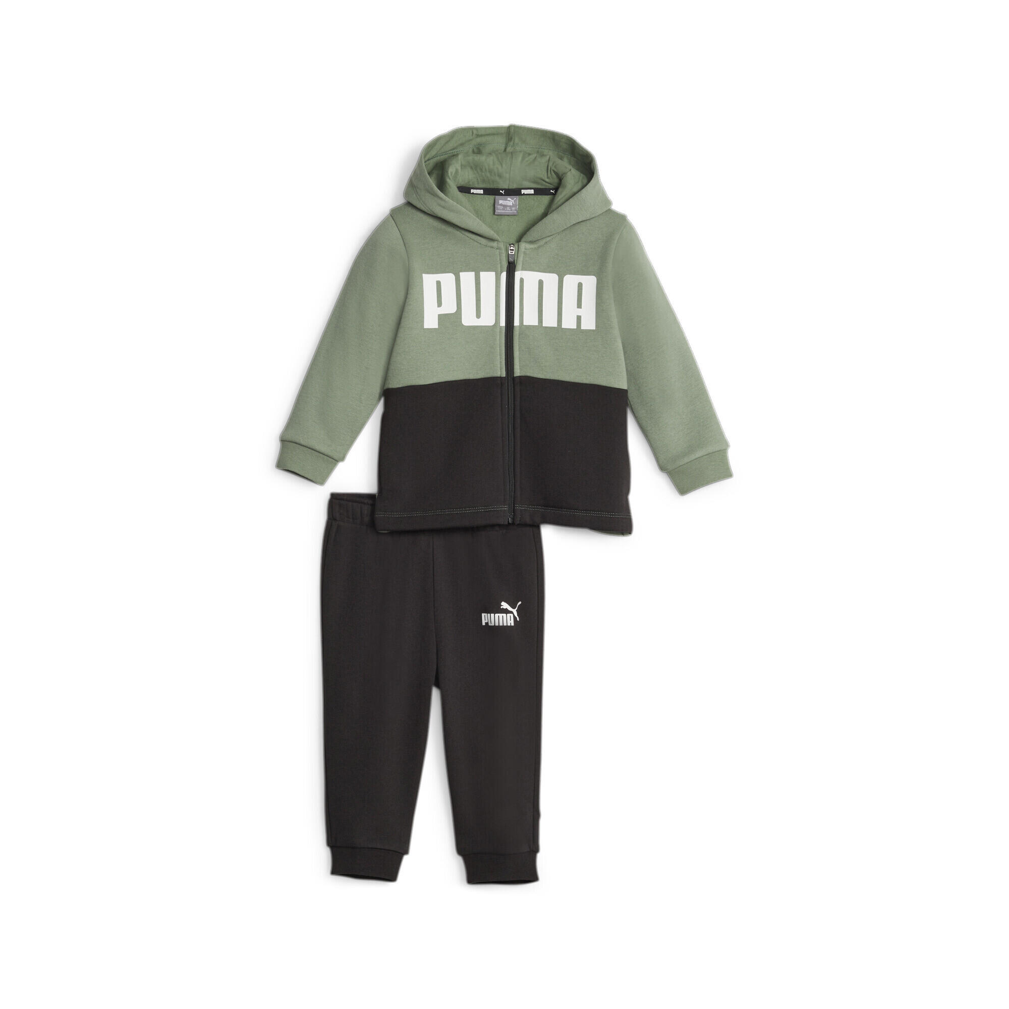 PUMA Minicats Colourblock Jogginganzug Jungen PUMA Eucalyptus Green