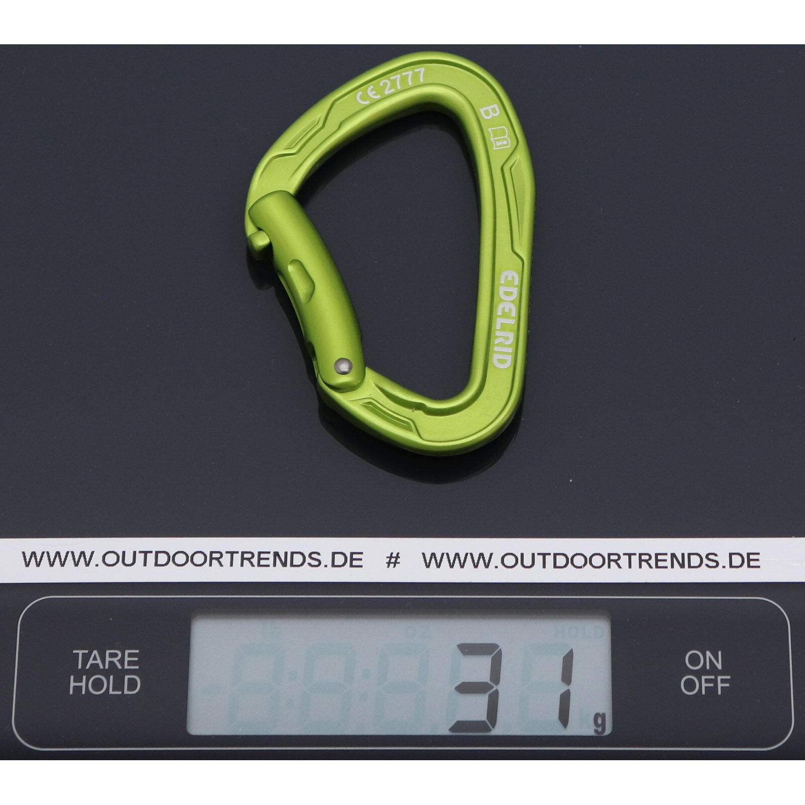 Karabinek wspinaczkowy Edelrid Mission Bent - oasis 2/3