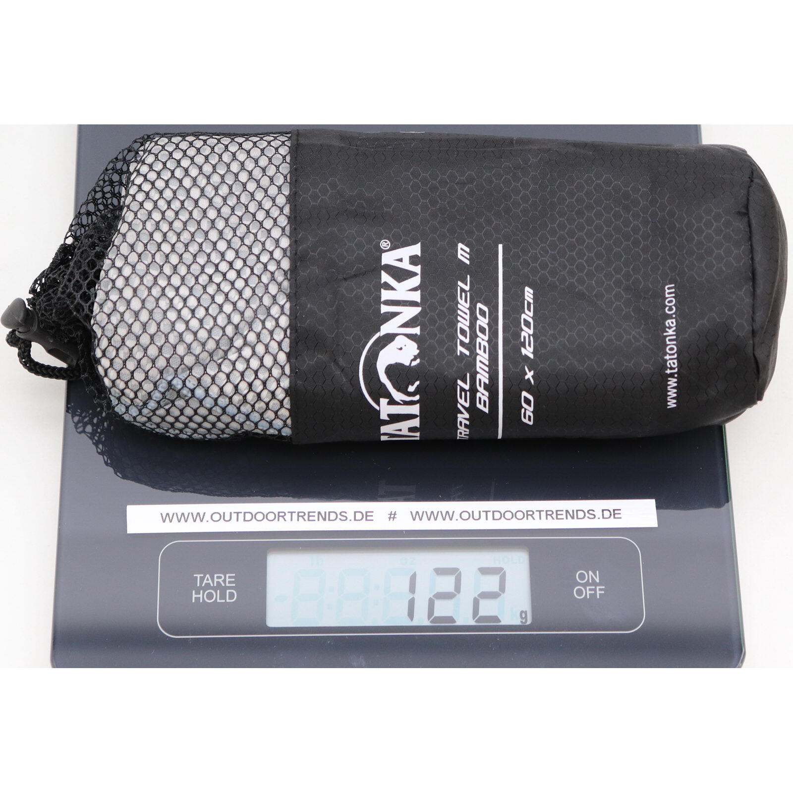 Ręcznik szybkoschnący Tatonka Travel Towel Bamboo M - grey 3/4