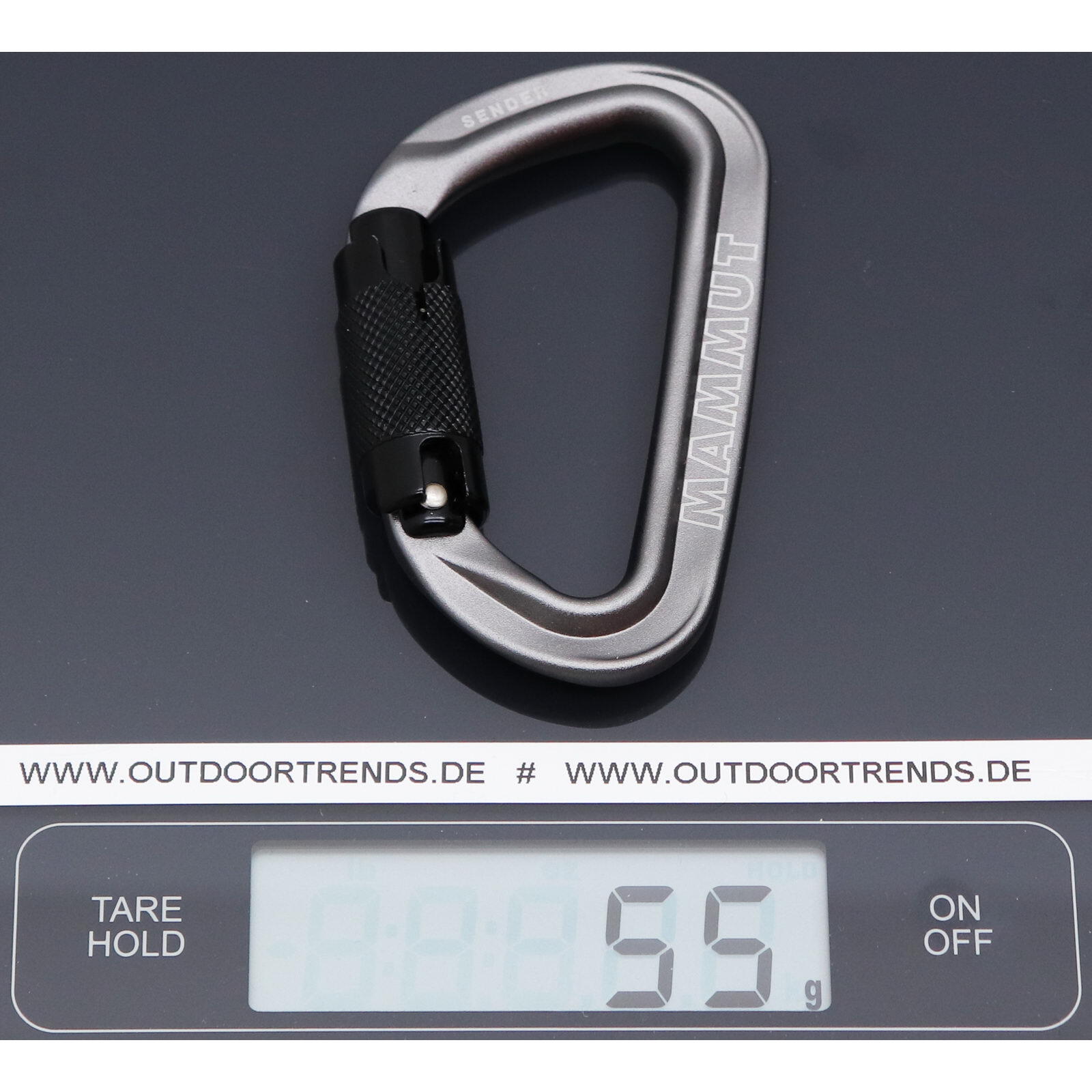 Moschettone Twistlock Sender MAMMUT grigio 3/3