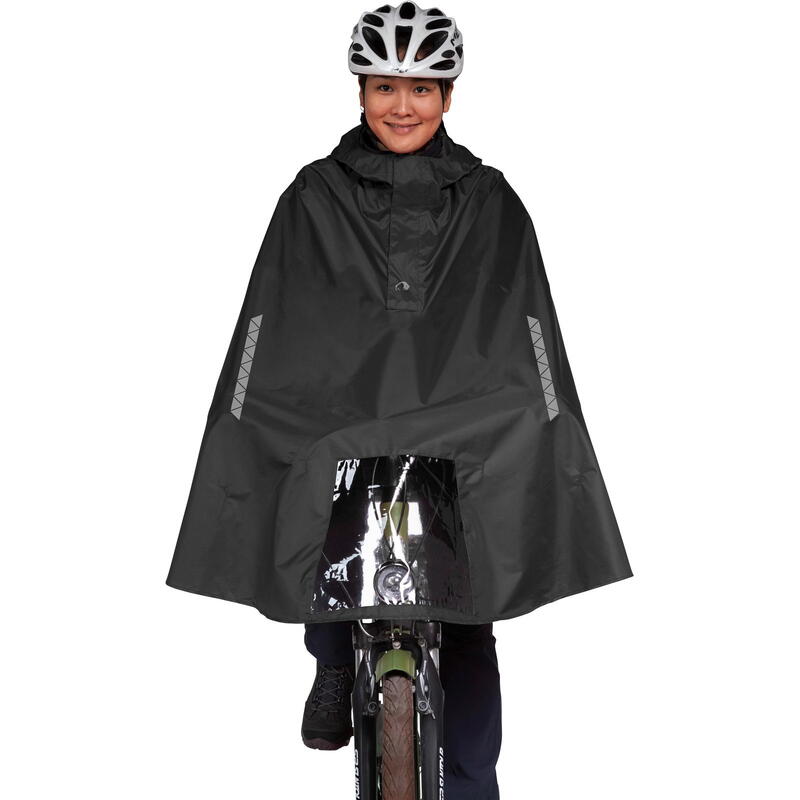 Fahrrad-Regenponcho Bike Poncho black