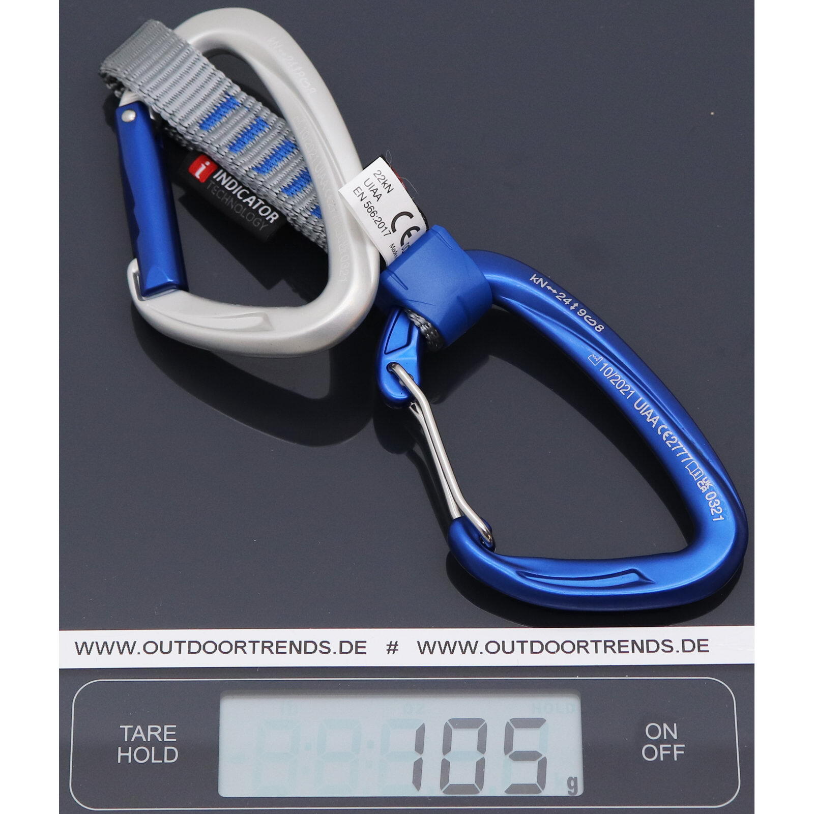 Ensemble de dégaines Mammut Crag Keylock Wire 10 cm Indicator Quickdraws 6 3/3