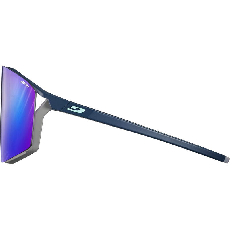 Fahrradbrille Edge Reactiv High Contrast 1-3 matt blau-grau