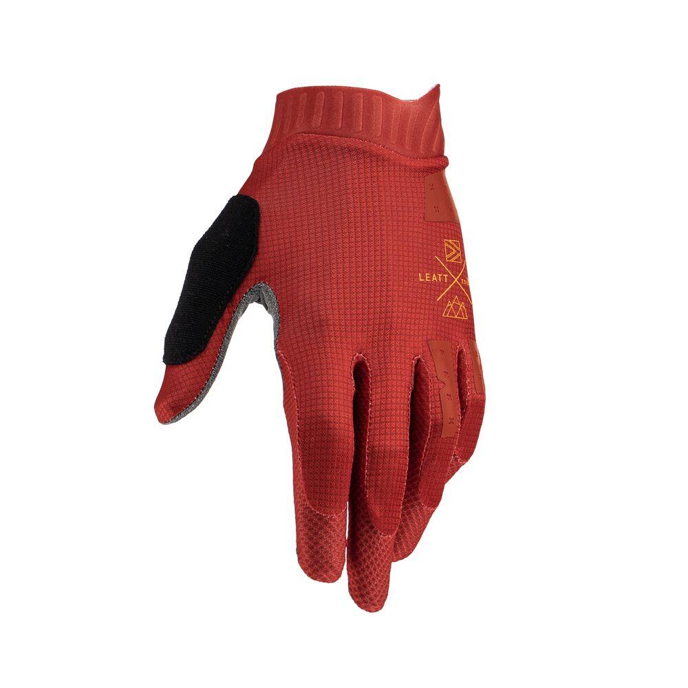 Guanti Ciclismo Donna MTB 1.0 GRIPR Rosso 3/7