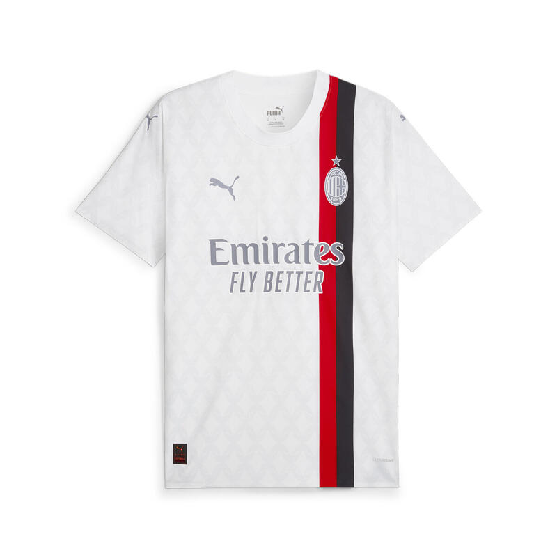 AC Milan 23/24 Authentisches Auswärtstrikot Herren PUMA White Feather Gray