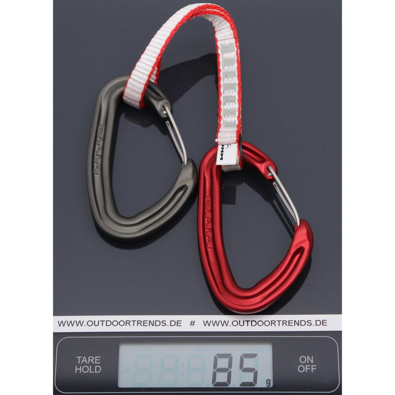 Ekspres wspinaczkowy DMM Alpha Wire Quickdraw 18 cm - red