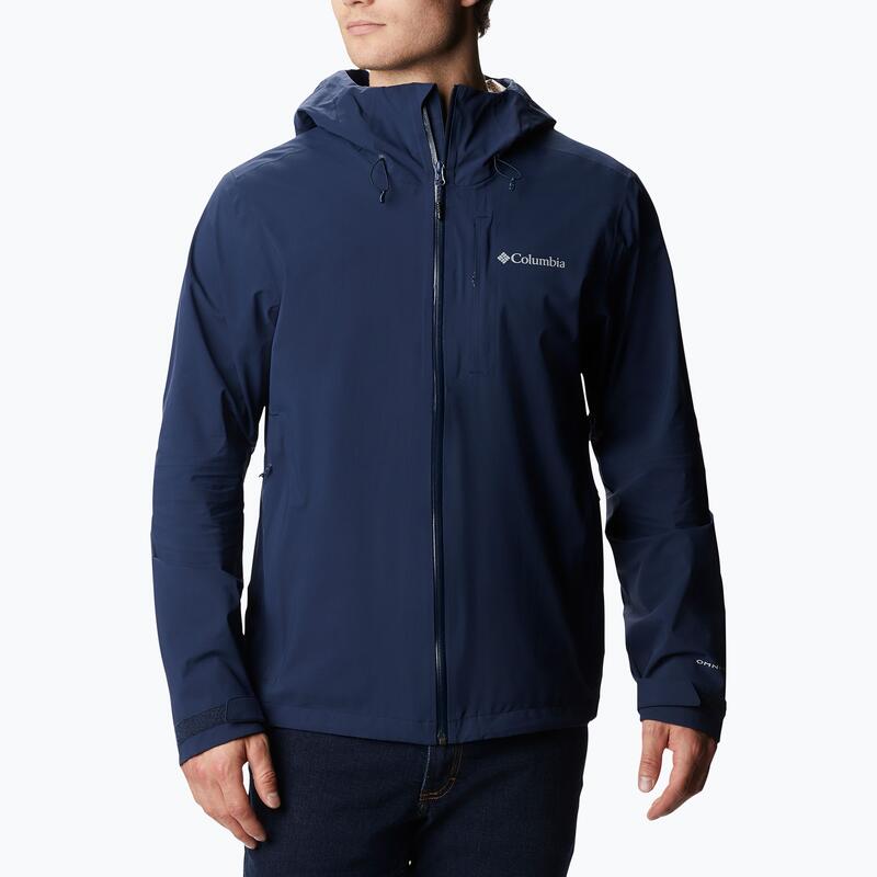 Chaqueta de lluvia con columbia masculina Omni-tech Ampli-Dry 464 Membrana