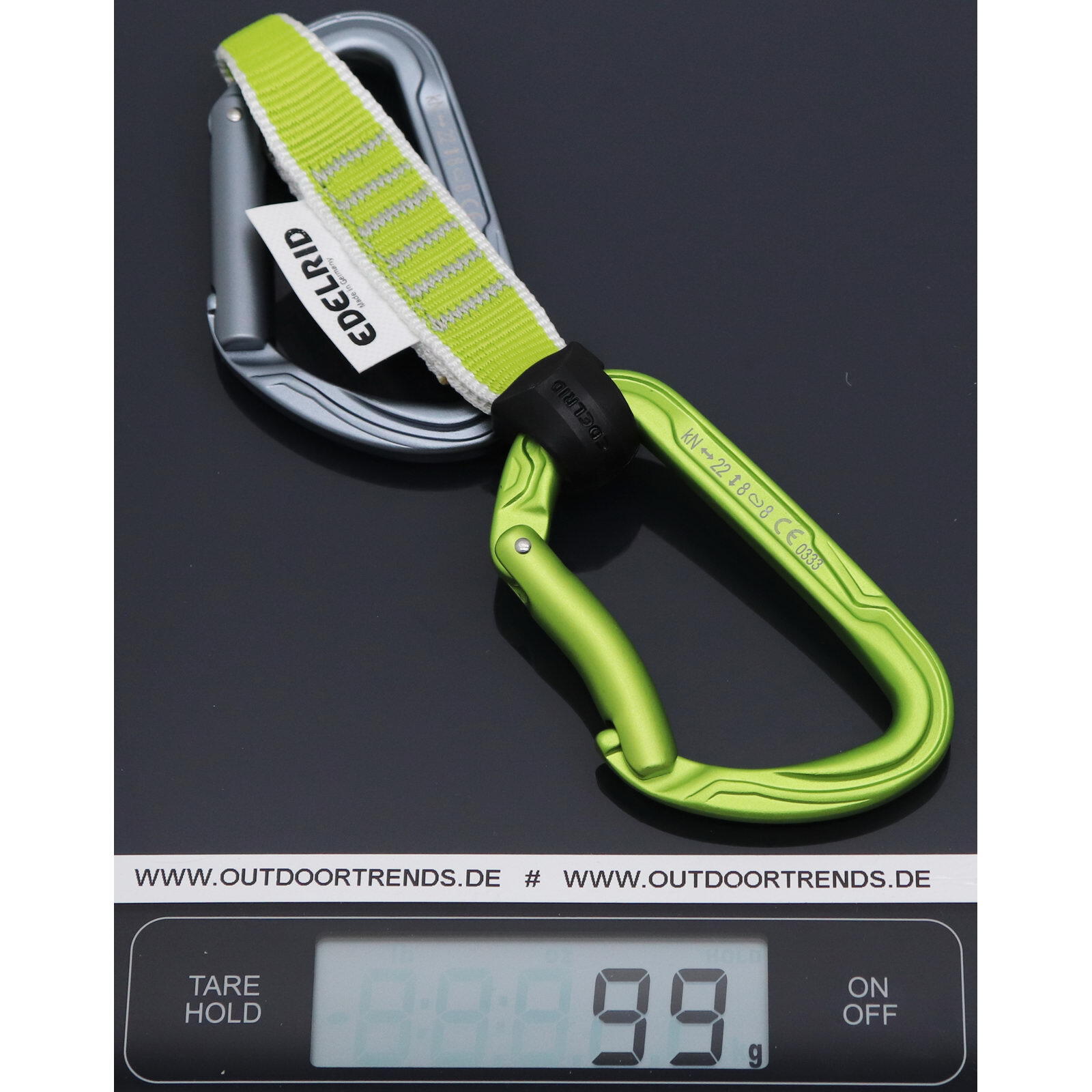 Set d'Express EDELRID Pure Pro 12 cm Slate-Oasis 2/2