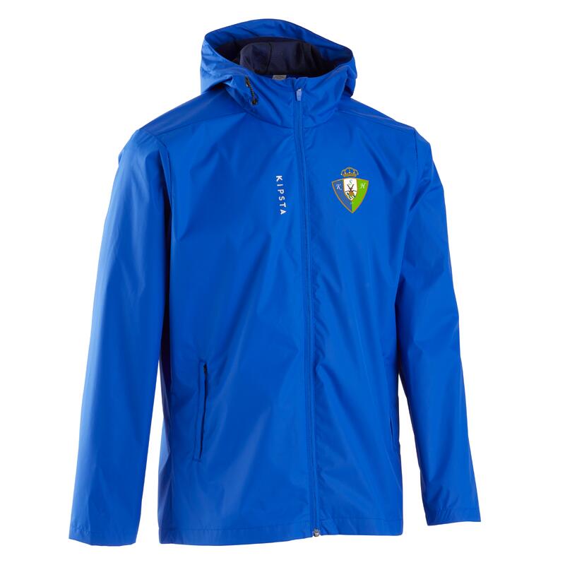 Sporting Hasselt veste de football imperméable T100 adulte Bleu