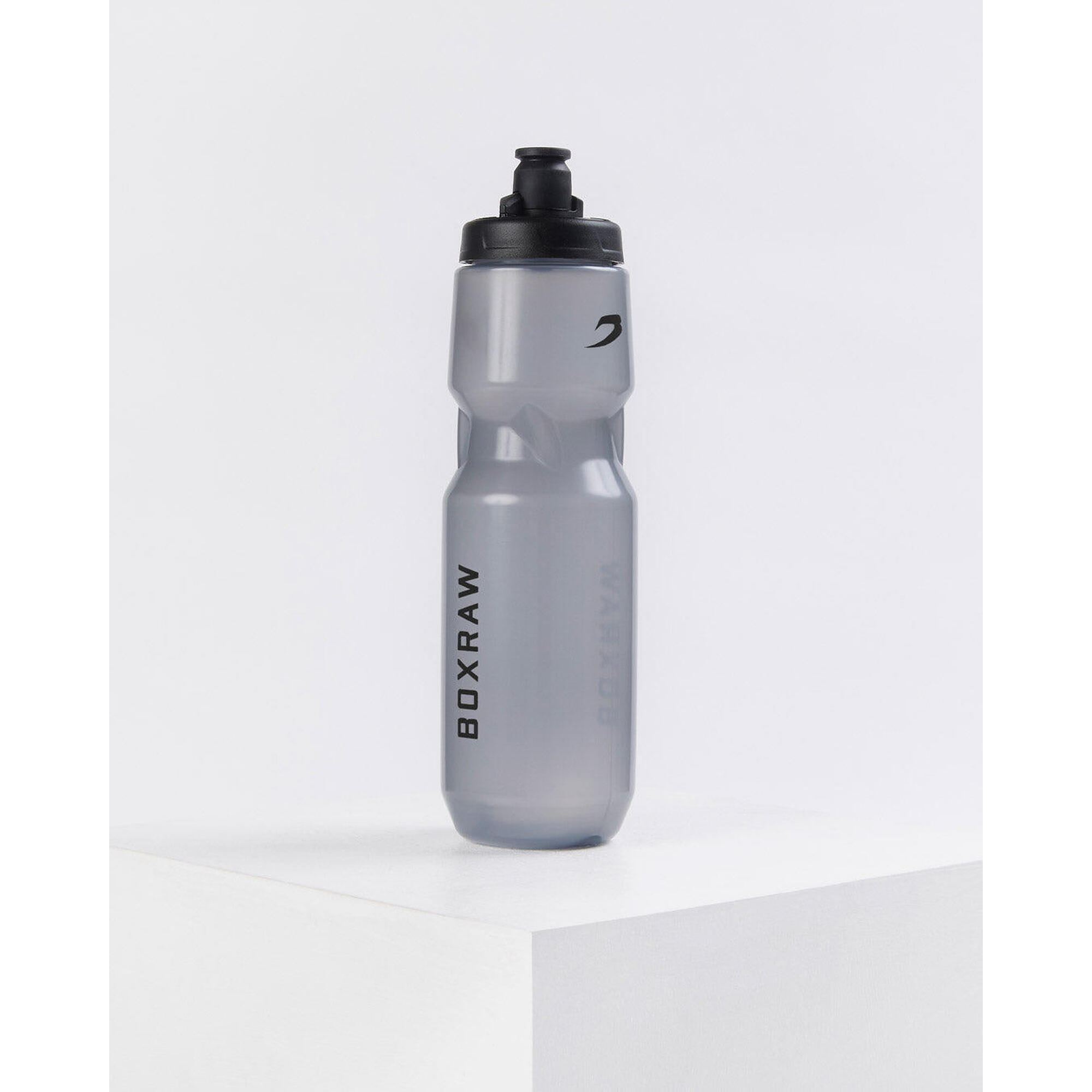 BOXRAW 1L Water Bottle - Frosted Black 1/4