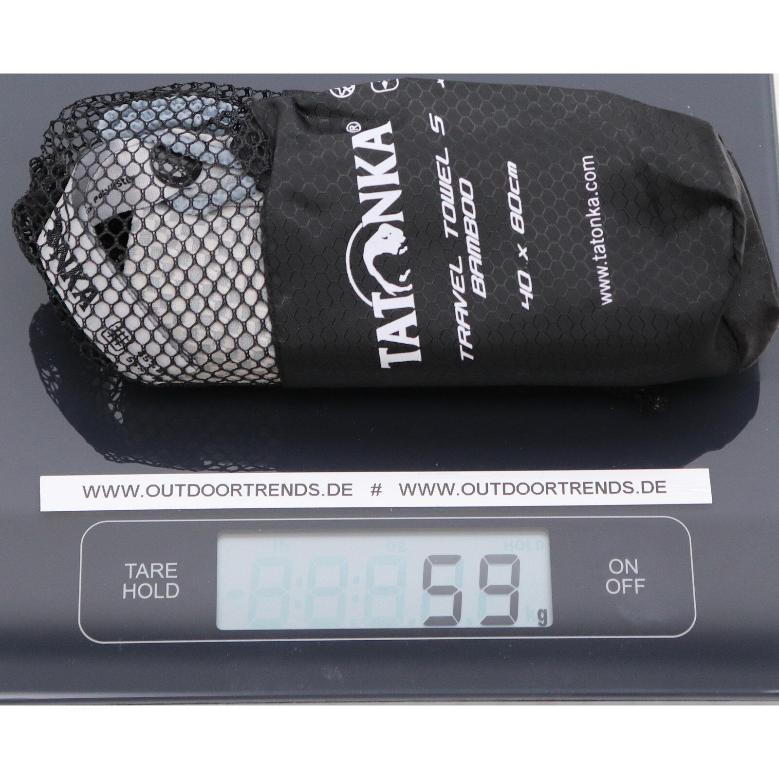 Funktionshandtuch Travel Towel Bamboo S grey 3/4
