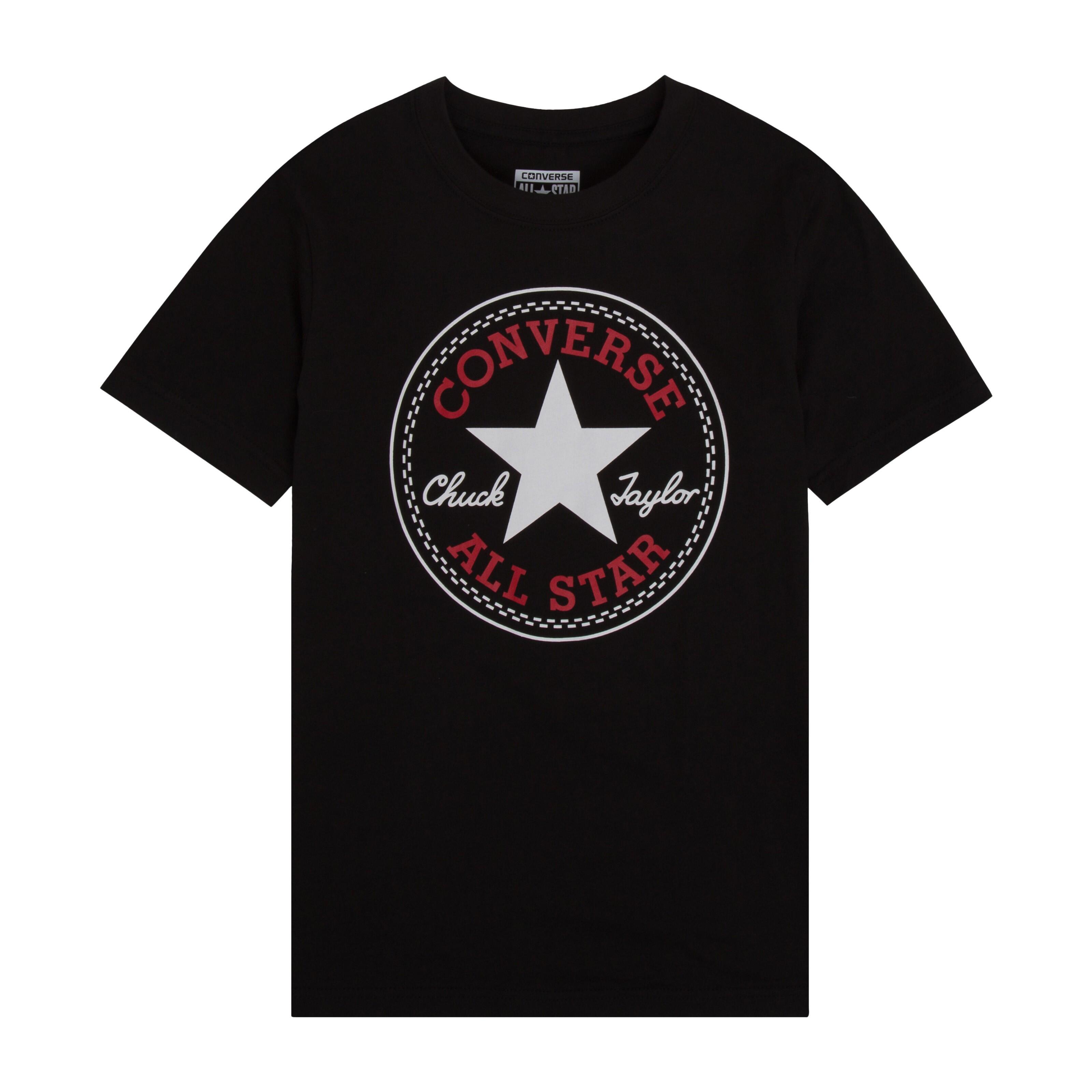 Converse - T-shirt Enfant Converse Chuck Patch - T-shirt Manches Courtes - Noir - 12 À 14 Ans - Decathlon