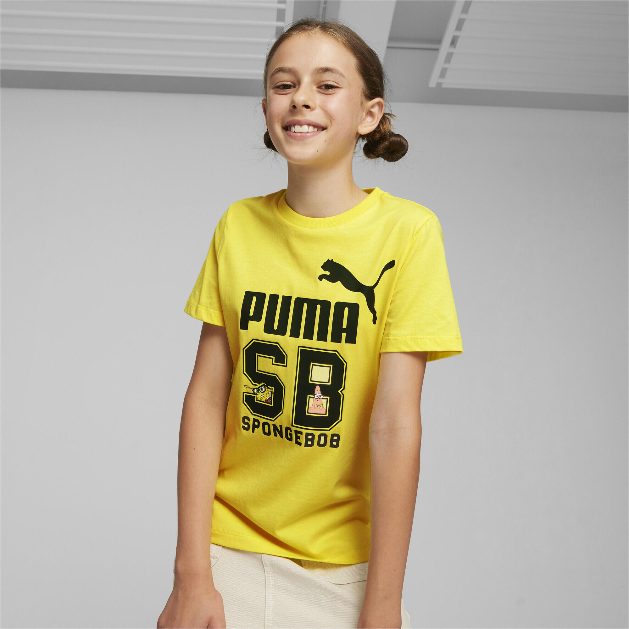 Camiseta Niño PUMA x SPONGEBOB SQUAREPANTS PUMA Lemon Meringue Yellow 2/5