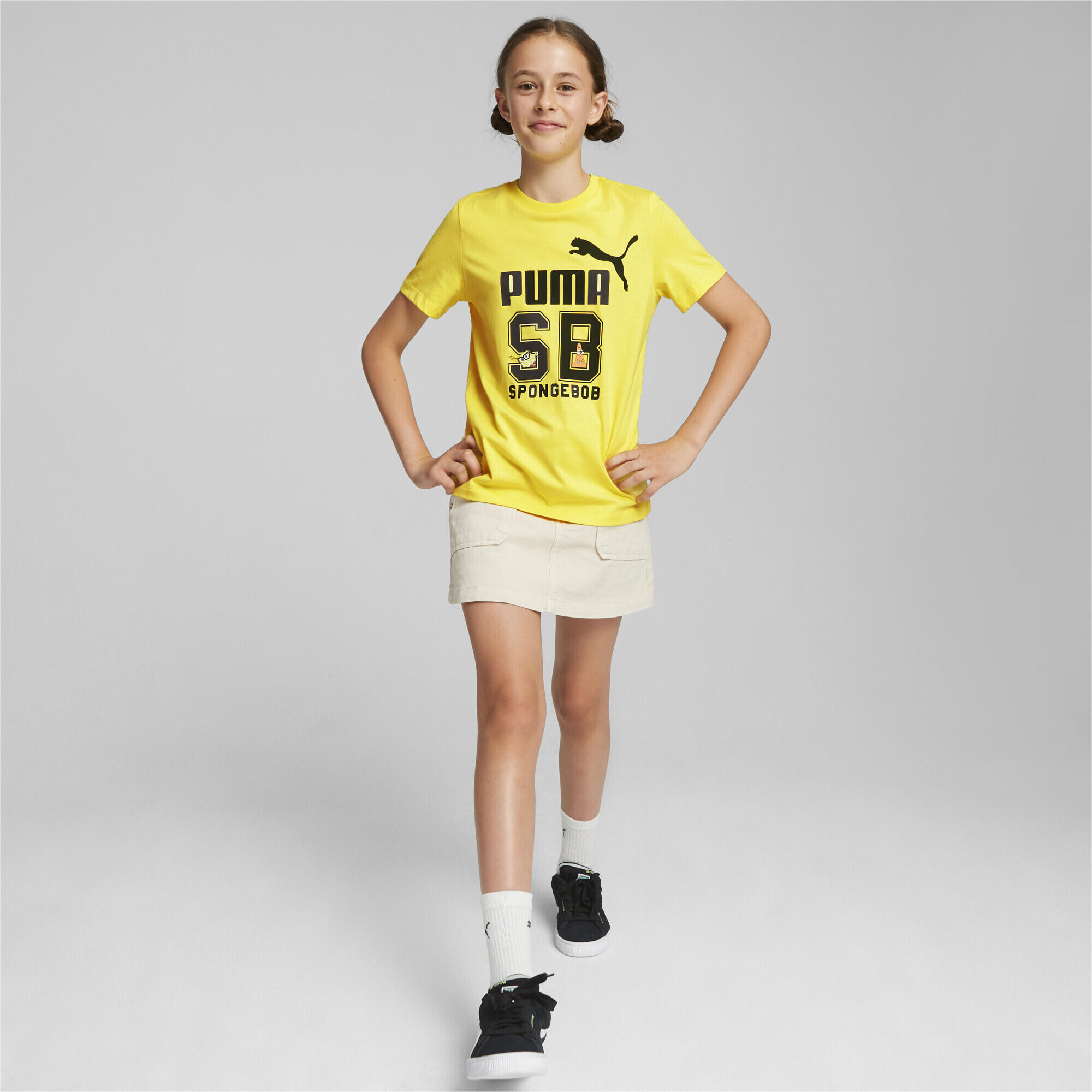 Camiseta Niño PUMA x SPONGEBOB SQUAREPANTS PUMA Lemon Meringue Yellow 3/5