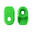 Protection de manivelle caoutchouc longue (paire) Vert