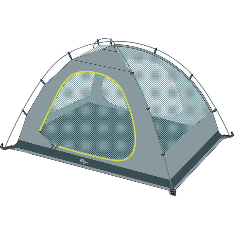 2-Personen-Zelt Real Dome Lite II silver cloud