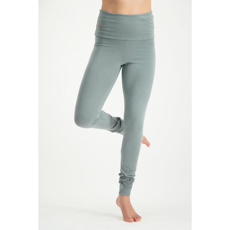 Shaktified - Legging de yoga confortable avec Bordure en revers - Jade