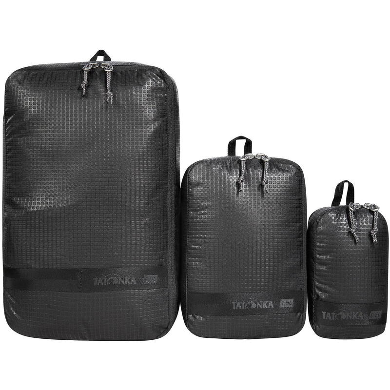 Packtaschen Stuffsack Zip Set III black