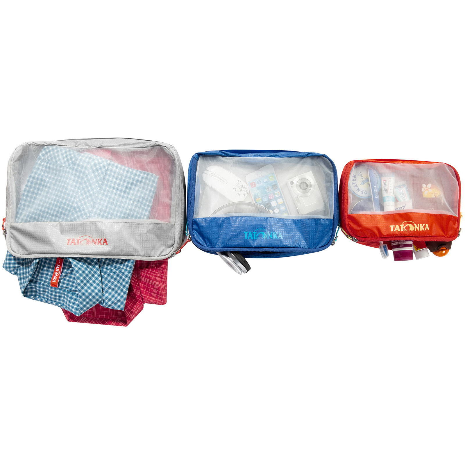 Netztaschen Mesh Bag Set mix 3/7