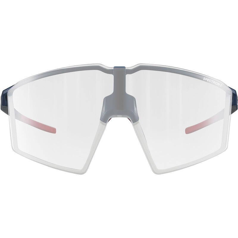 Fahrradbrille Edge Reactiv Light Amplifier 1-3 & Spectron 0 matt blau-weiß-rot