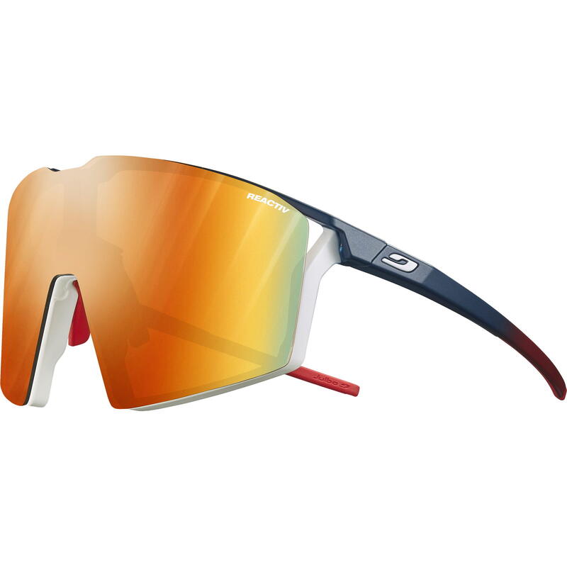 Fahrradbrille Edge Reactiv Light Amplifier 1-3 & Spectron 0 matt blau-weiß-rot