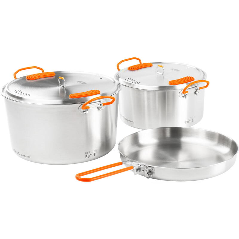 Kochset Galcier Stainless Base Camper Large Set