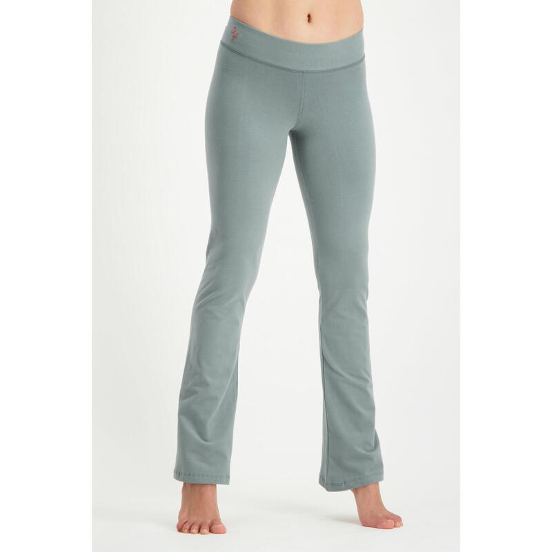 Pantalon de yoga Anandafied-taille moyenne, jambes évasées sur les hanches-Jade