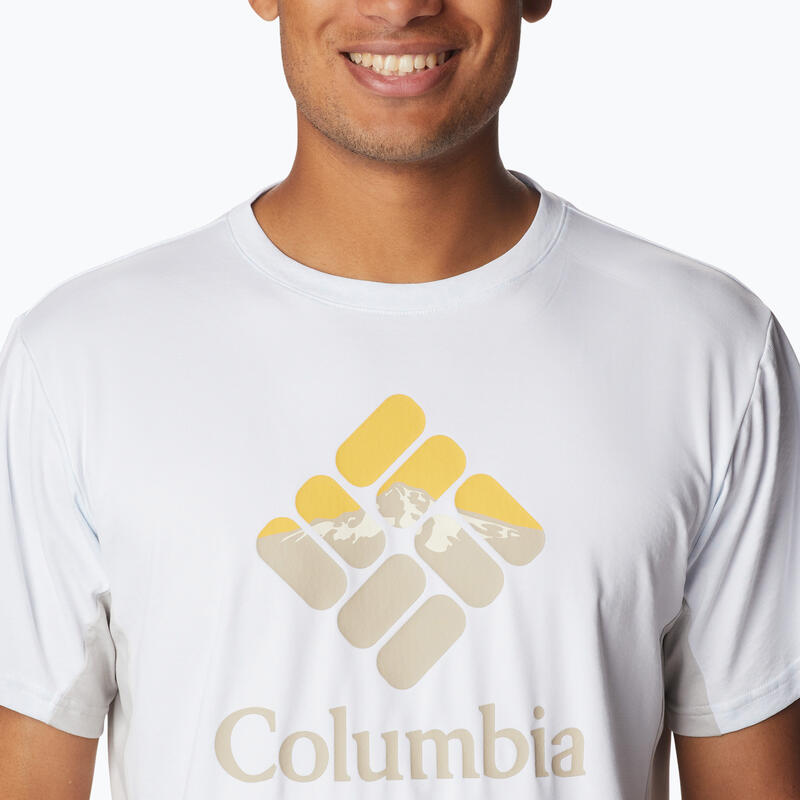 Camiseta de trekking masculina Columbia cero hielo gráfico