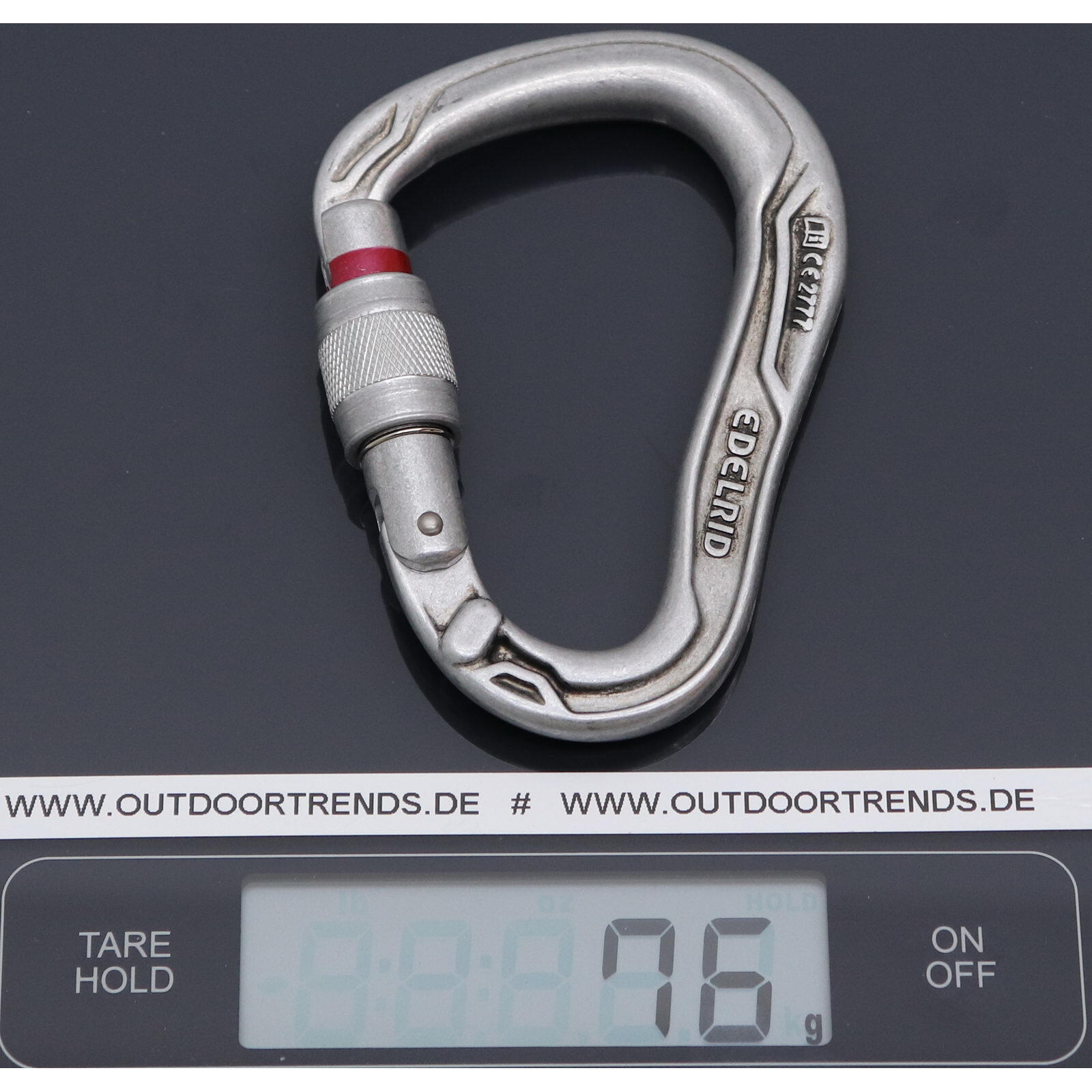 Karabinek wspinaczkowy Edelrid HMS Bullet Screw Eco - eco 3/3
