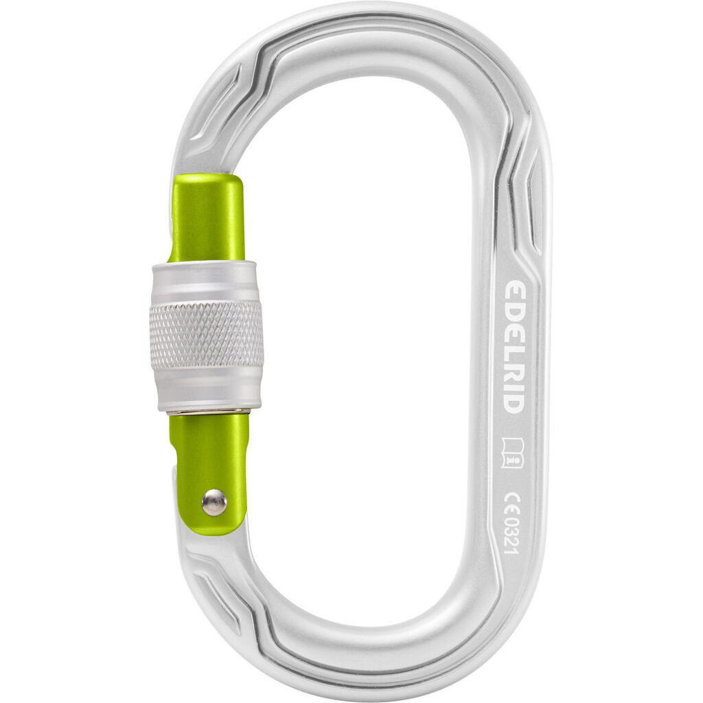 Oval Carabiner Power 2500 Screw II by EDELRID