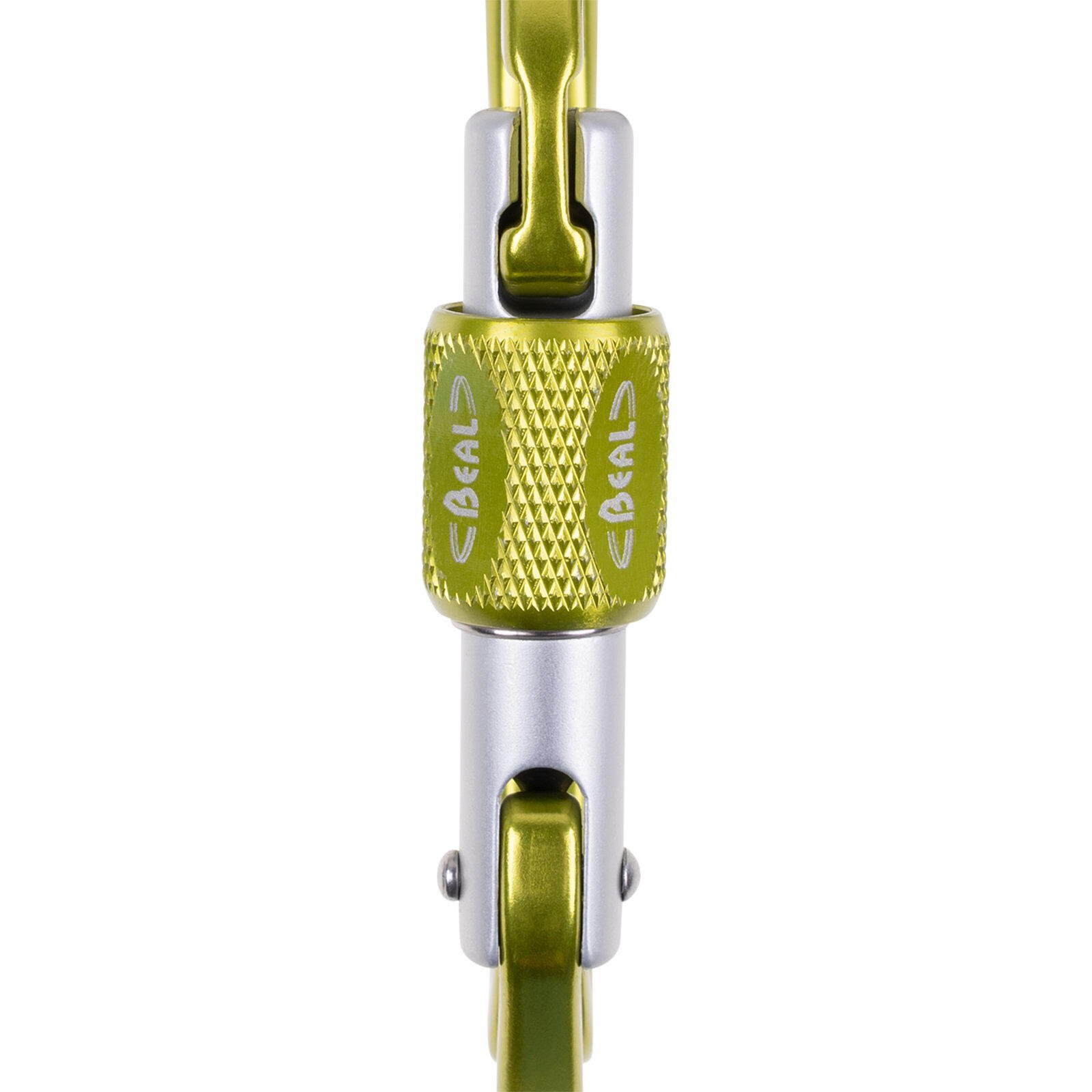 Mousqueton Be Quick BEAL aluminium vert verrouillage vis rapide 3/6