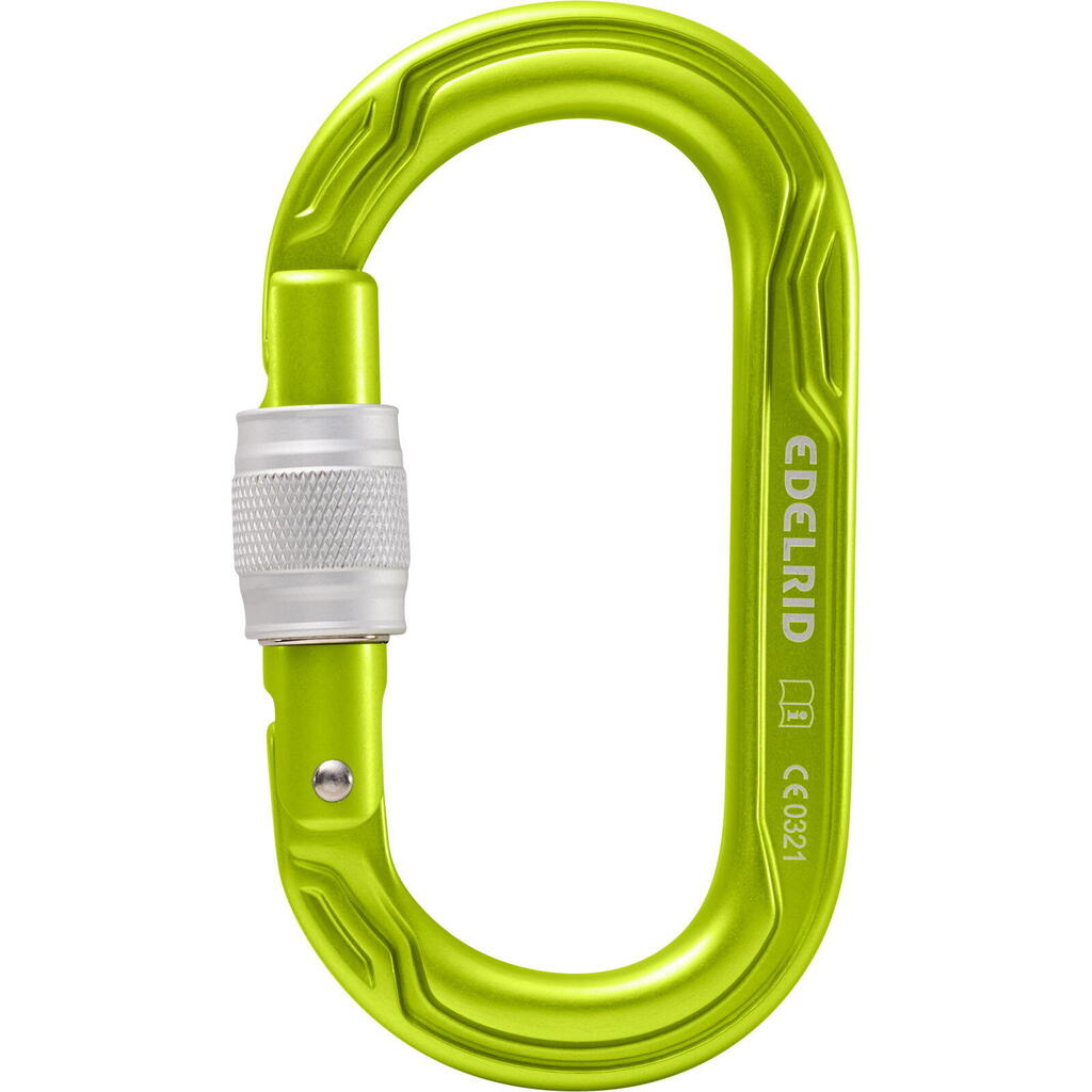 Oval Carabiner Power 2500 Screw II by EDELRID