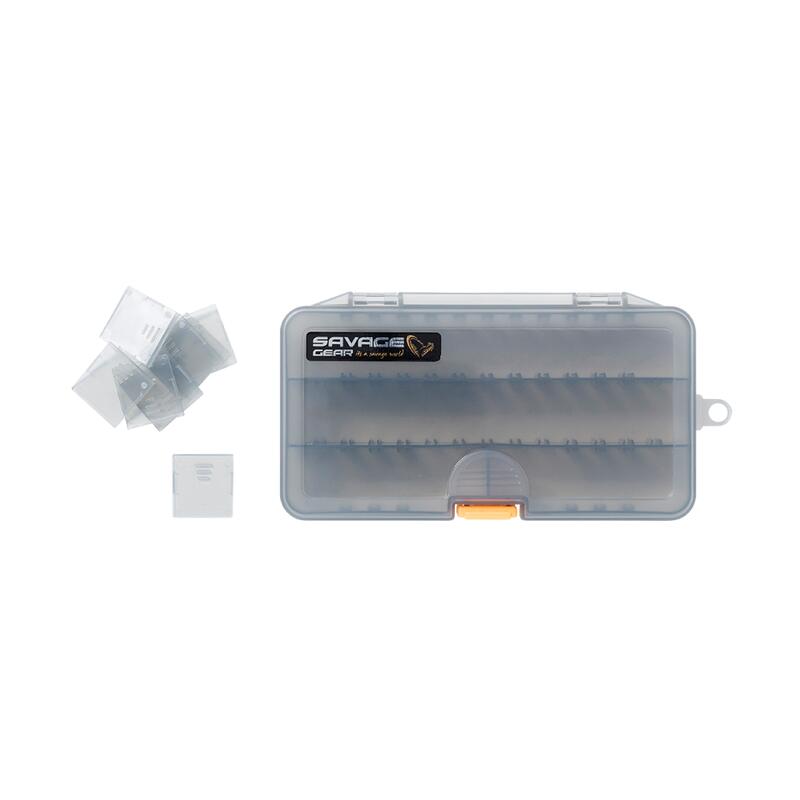 Boîte de rangement Savage Gear Lurebox Smoke (Cassette B - 13,8 x 7,7 x 3,1 cm)