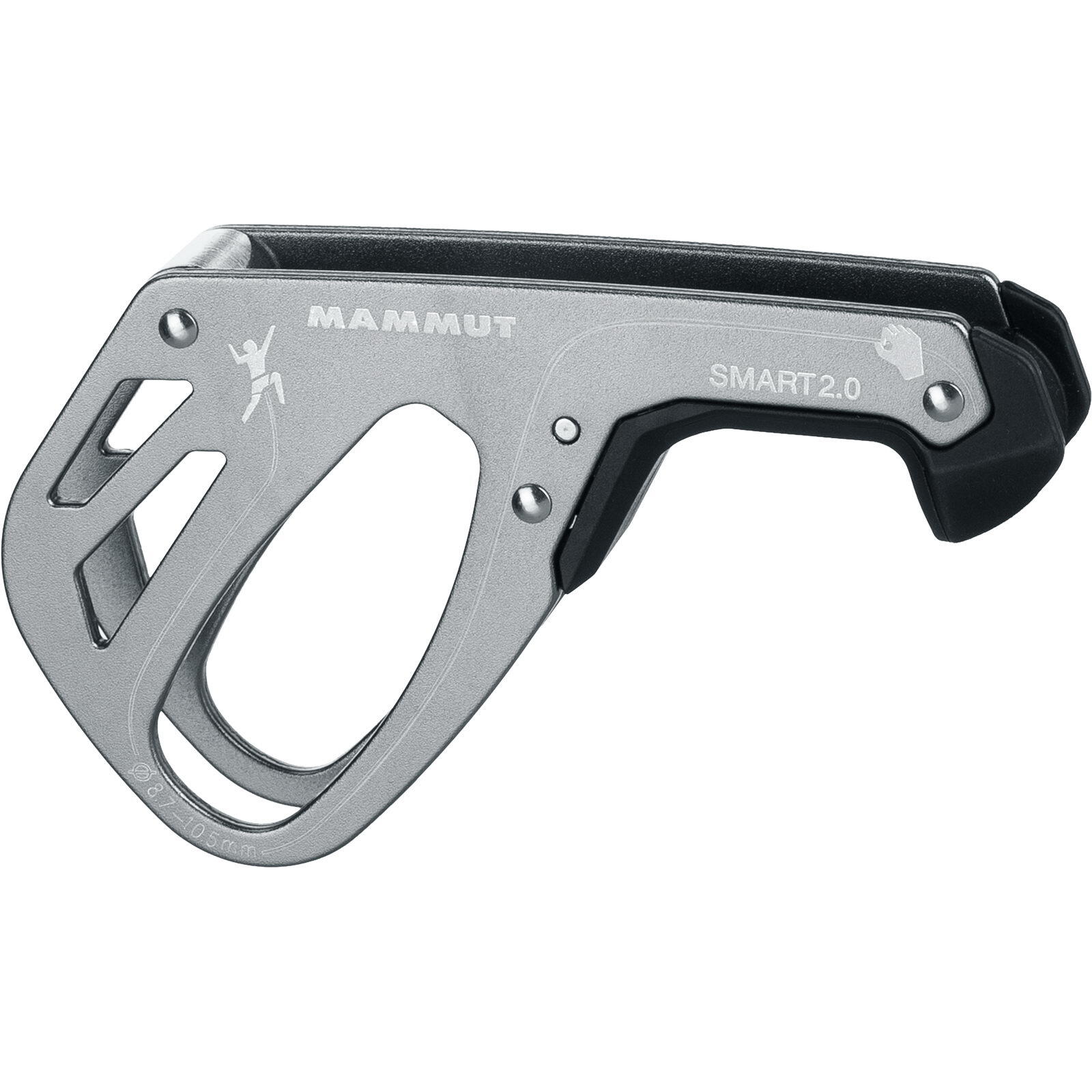 Assureur Mammut Smart 2.0 gris 80 g, tube, pour cordes Ø 8.7–10.5 mm 1/7
