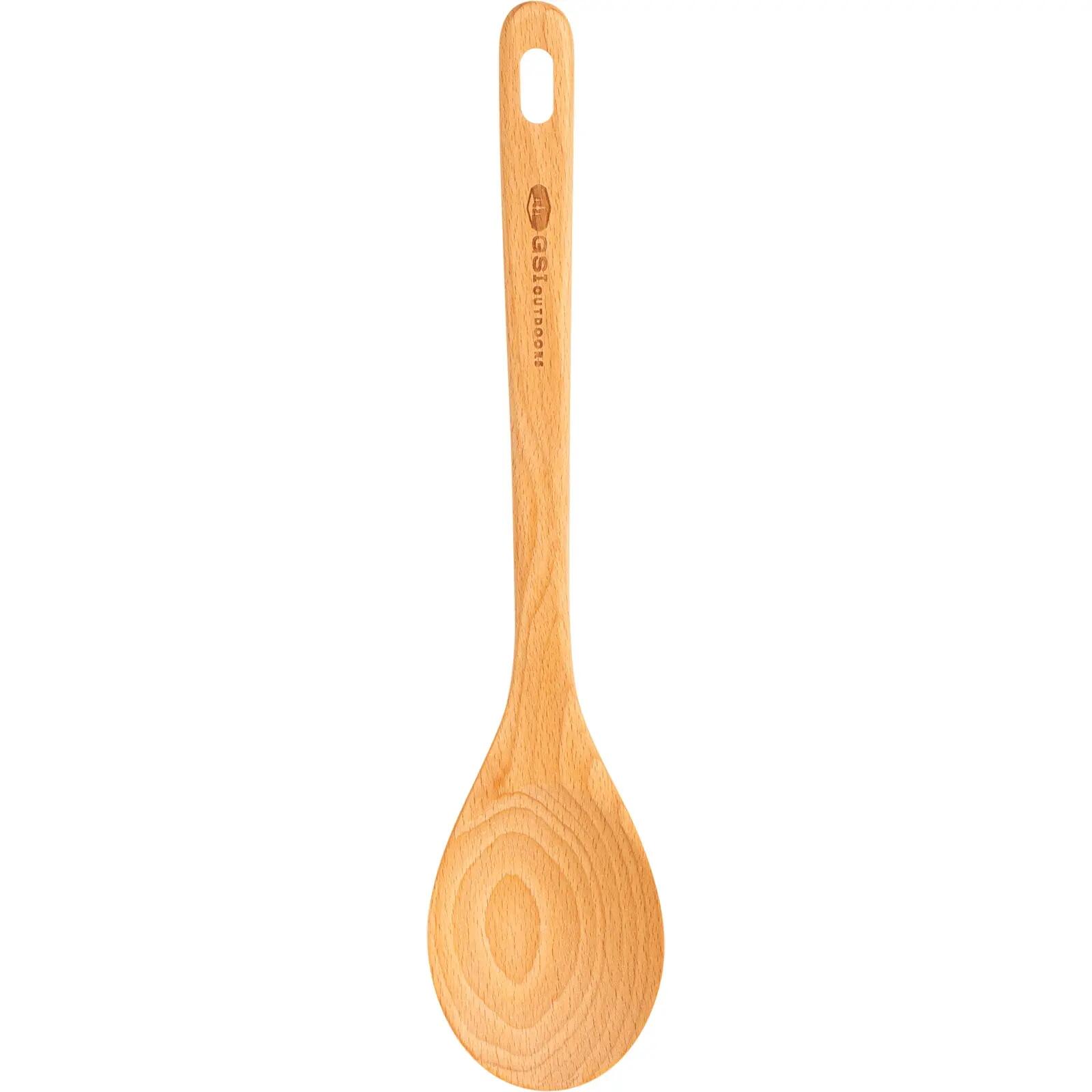 Kochlöffel GSI Rakau aus FSC-Buche 29 cm, geölte Oberfläche, antihaftverträglich 2/4