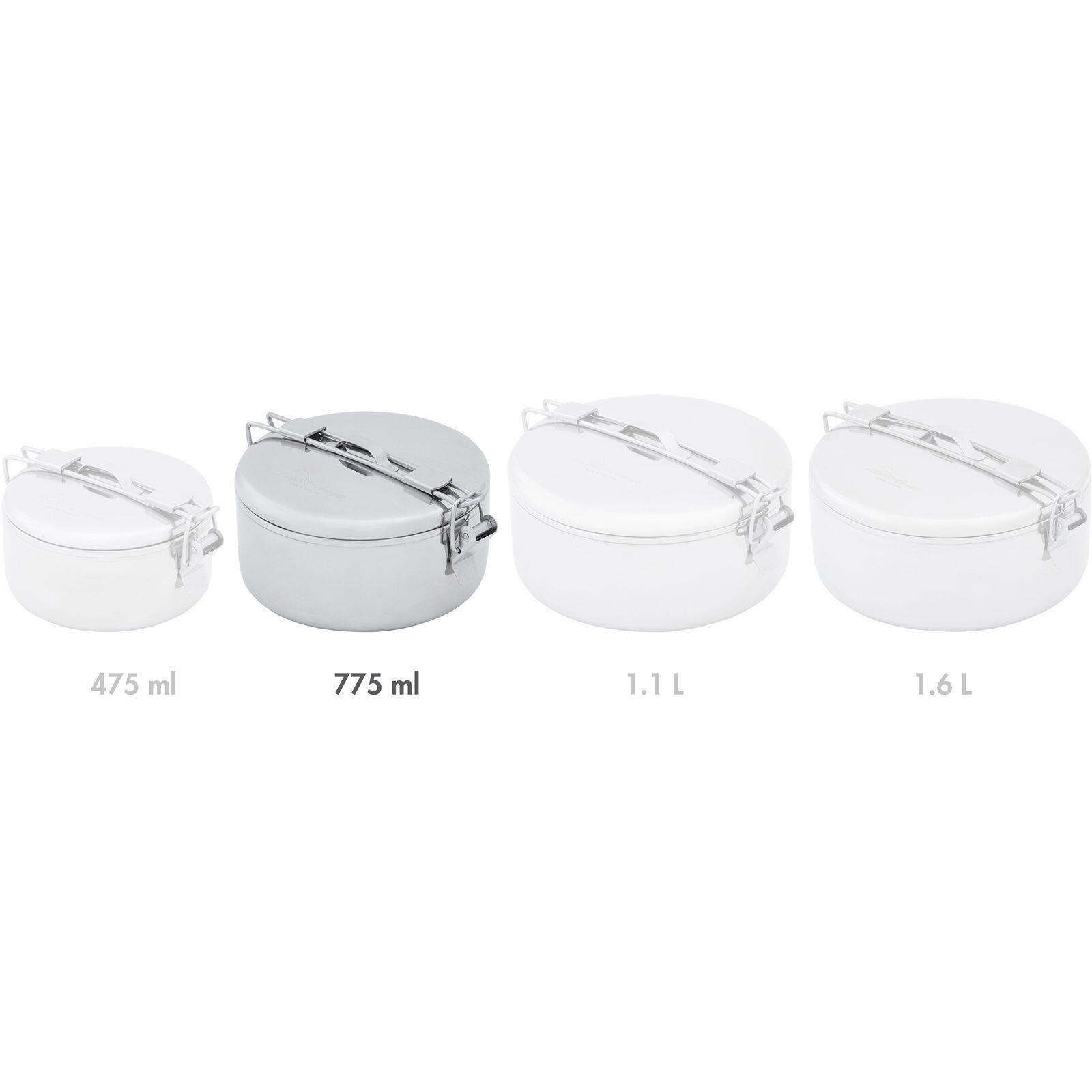 Olla MSR Alpine Stowaway 775 ml de acero inoxidable ligera con tapa bloqueable 3/5